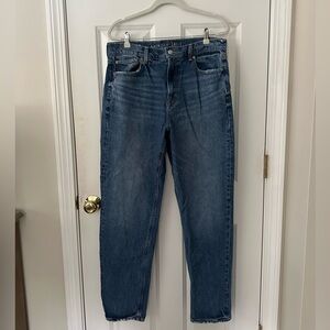 American Eagle Woman Super High Rise Straight Sz. 14 Long worn 2x